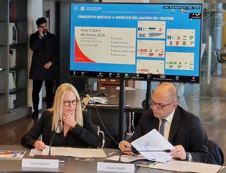 Paola Nicastro e Guido Castelli