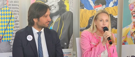 Fabrizio Ferrandelli (Assessore al Comune di Palermo) e Paola Nicastro (Presidente e AD di Sviluppo Lavoro Italia)