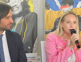 Fabrizio Ferrandelli (Assessore al Comune di Palermo) e Paola Nicastro (Presidente e AD di Sviluppo Lavoro Italia)