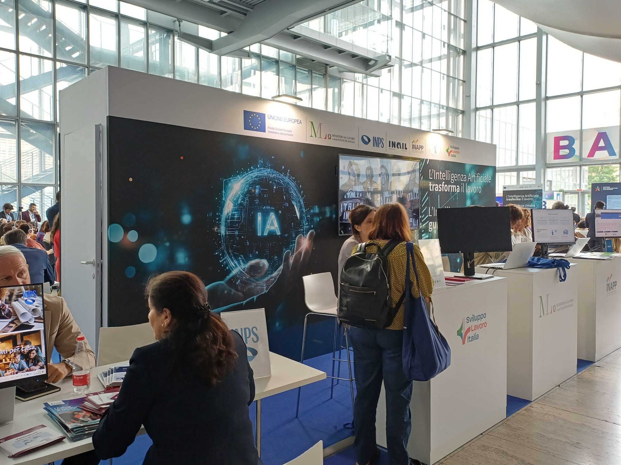 Stand istituzionale Sviluppo Lavoro Italia al Forum PA 2026